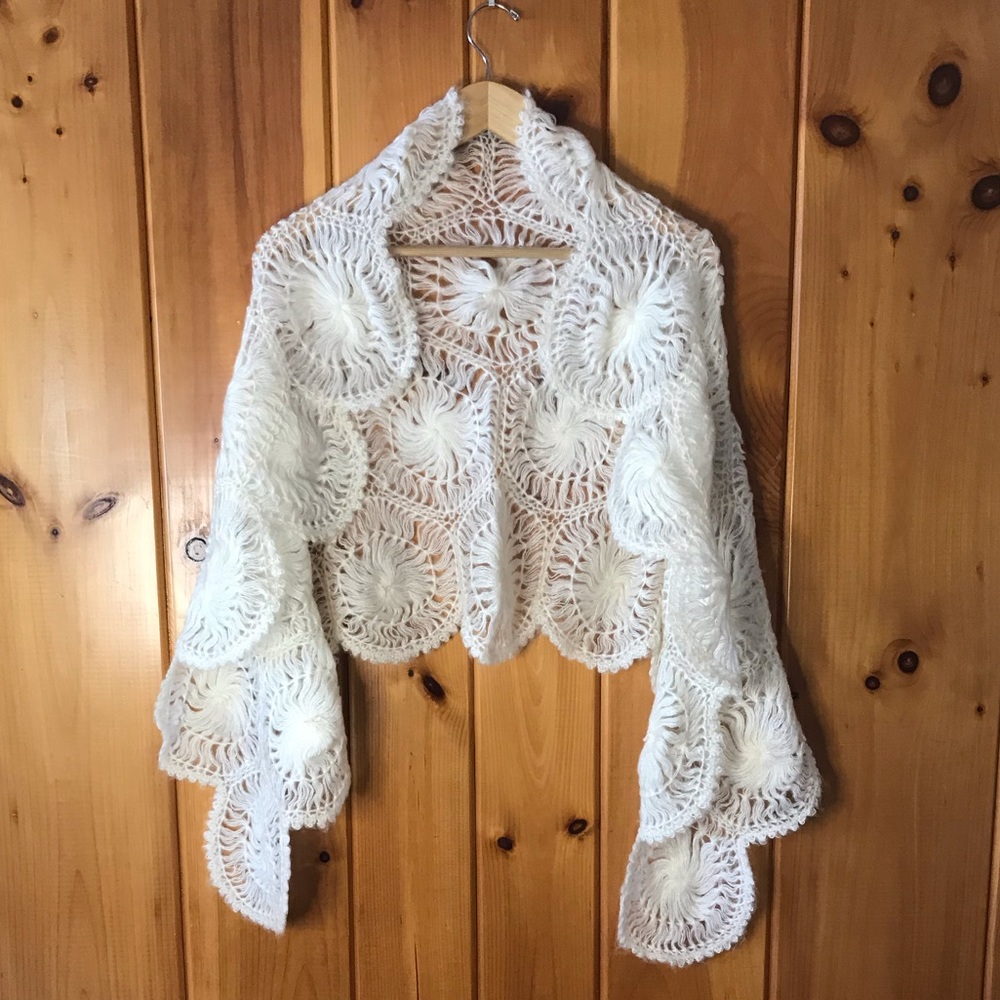 Vintage White Scarf Wrap